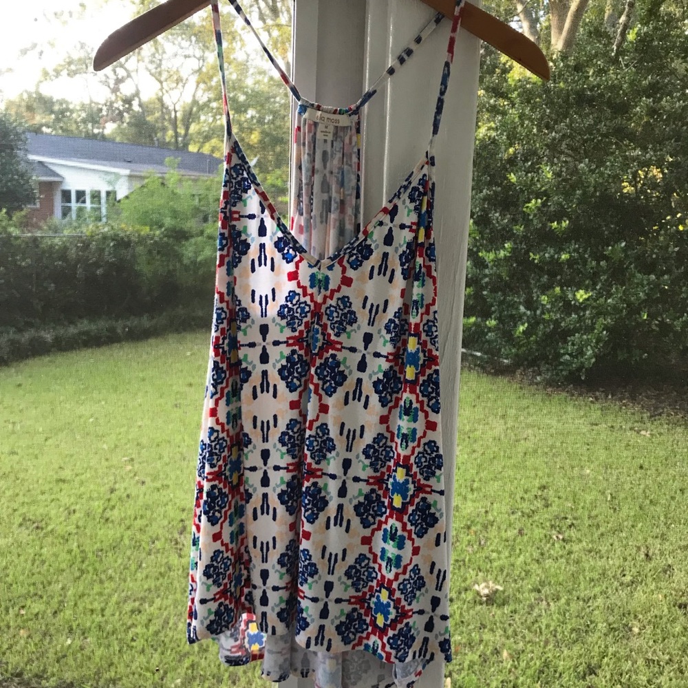 EUC Floral Ella Moss Tank Top sz Medium